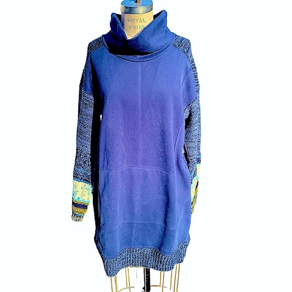 NWT Anthropologie Daily Practice cozy cowl neck tunic dress. Size Large - Picture 4 of 12